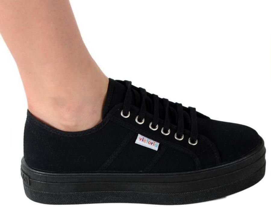 Victoria Lage Sneakers BLUCHER LONA PLATAFORMA - Foto 2