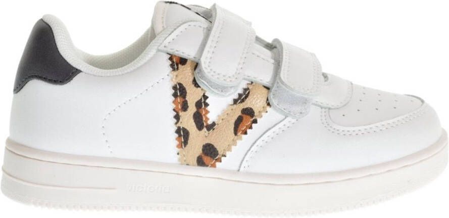 Victoria Witte Sneaker Leopardo Kids