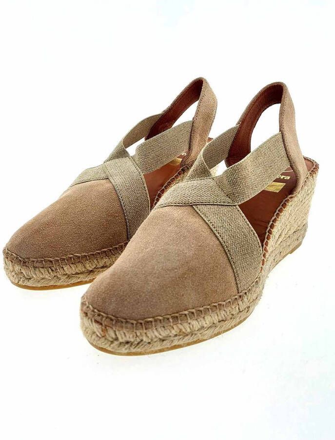 VIGUERA 1382 slingback espadrilles beige