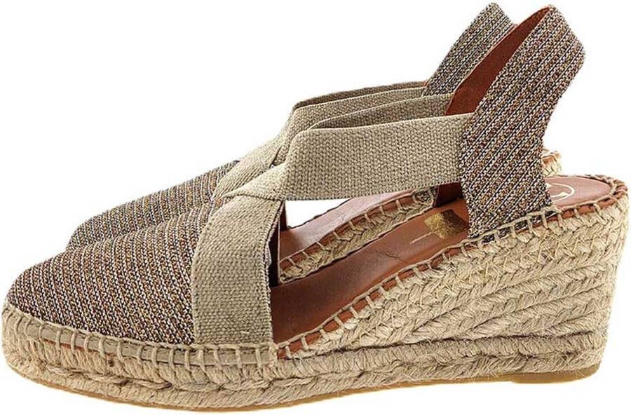 VIGUERA 1382 slingback espadrilles brons