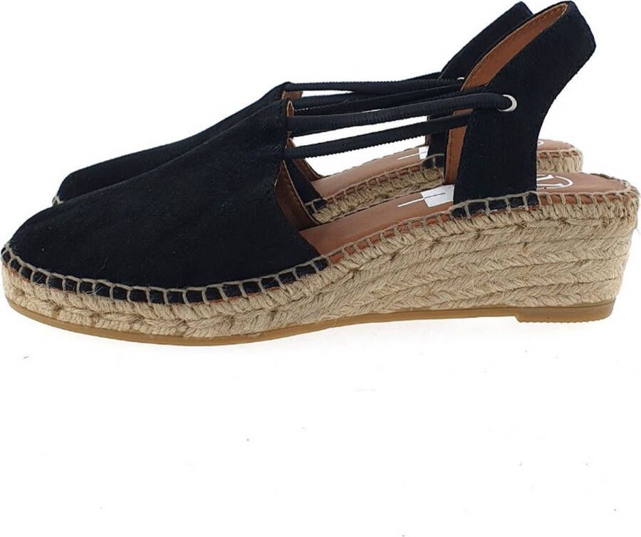 VIGUERA 1825 espadrilles zwart