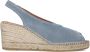 VIGUERA Espadrilles Female Instappers Damesschoenen Suède 2127 Jeans blauw - Thumbnail 1