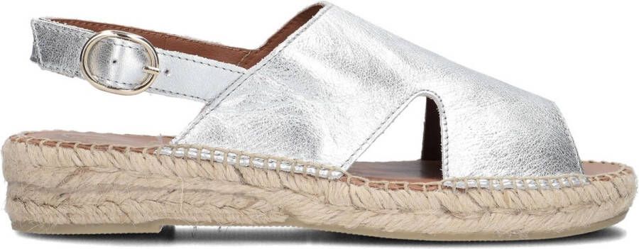 VIGUERA Espadrilles Dames 2171 Met Maat: 38 Materiaal: Leer Kleur: Zilver