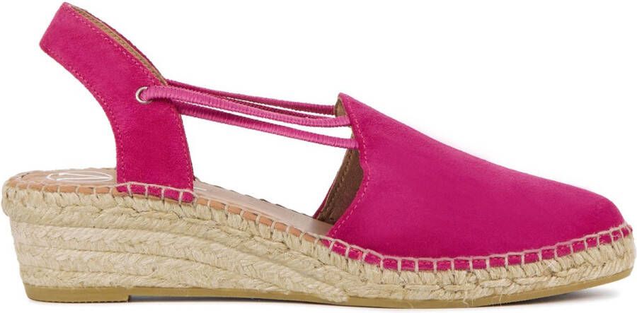 VIGUERA Espadrilles Dames Instappers Damesschoenen Suède 1825 sue Roze