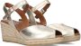 Viguera Gouden Leren Sleehak Sandalen Gray Dames - Thumbnail 1
