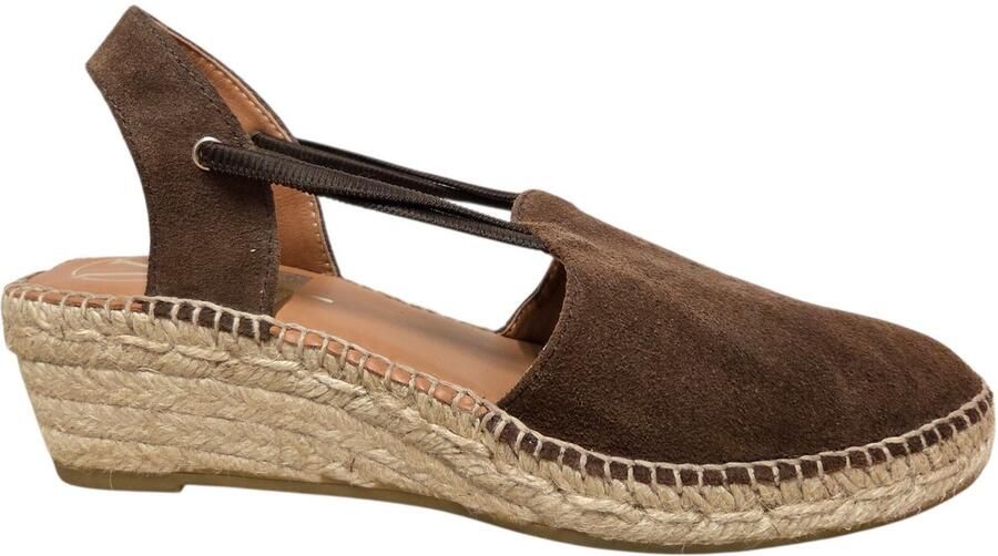 VIGUERA 1825 Vitelo Testa Sandaletten Bruin Suede Dames Bruin