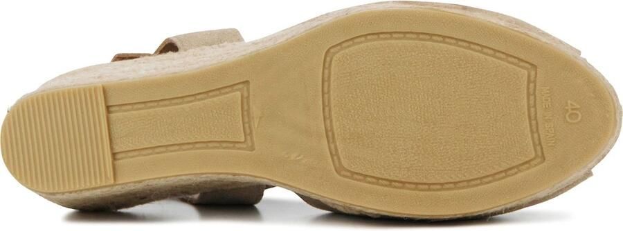 VIGUERA Espadrilles Dames Damesschoenen Suède Sleehak Hoogte 2008 Taupe - Foto 7