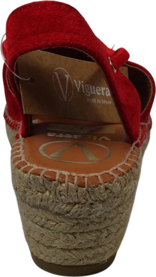 VIGUERA Espadrilles Artikel 1825 MALBORO Rood Suede - Foto 2