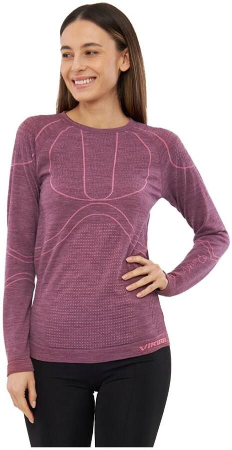 Viking Lana Pro Merino Lange Mouwen Basislaag Roze 2XL Vrouw