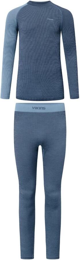 Viking Mounti Lange Mouwen Basislaagset Blauw S Man