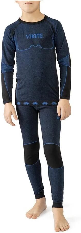 Viking Riko Basislaag Set Blauw 128- Jongens