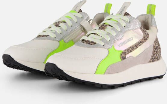 Vingino Animal Sneakers wit Leer Dames