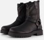 Vingino Carice Biker boots zwart Leer Dames - Thumbnail 2