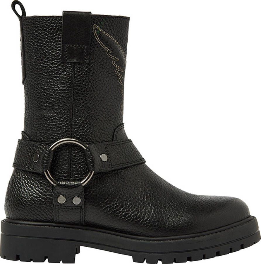 Vingino Carice Biker boots zwart Leer Dames - Foto 3