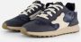 Vingino Denim Sneakers blauw Leer Heren - Thumbnail 3