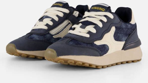 Vingino Denim Sneakers blauw Leer Heren