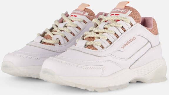 Vingino Fenna Lifestyle Runners wit Leer Dames