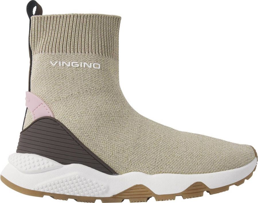 Bruin Tinten Gina Hoge sneakers Meisjes Beige