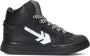 Vingino Kevin Hi Sneakers Leren Sneaker Jongens Zwart - Thumbnail 5