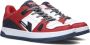 VINGINO Kevin leren sneakers rood wit Jongens Leer Meerkleurig 33 - Thumbnail 4