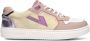 VINGINO Lilly Low leren sneakers beige lila Paars Meisjes Leer Meerkleurig 35 - Thumbnail 6