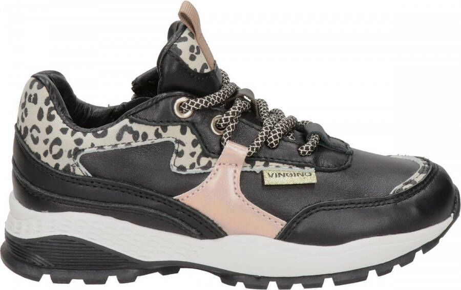 Vingino Mandy kids sneakers Zwart multi