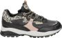 Vingino dy leren sneakers met panterprint zwart roségoud - Thumbnail 2