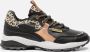 Vingino dy leren sneakers met panterprint zwart roségoud - Thumbnail 2