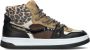 VINGINO Maxime leren sneakers zwart bruin Leer Meerkleurig 28 - Thumbnail 2