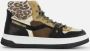 VINGINO Maxime leren sneakers zwart bruin Leer Meerkleurig 28 - Thumbnail 6