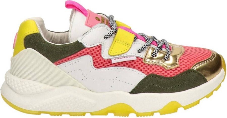 Vingino Mila Lage sneakers Leren Sneaker Meisjes Wit - Foto 4