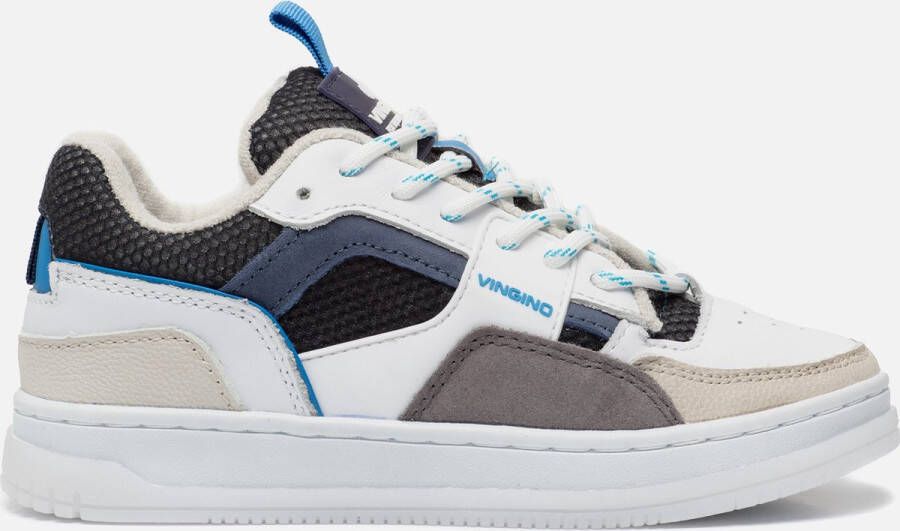 Vingino Milan Low Sneakers grijs Leer jongens - Foto 2