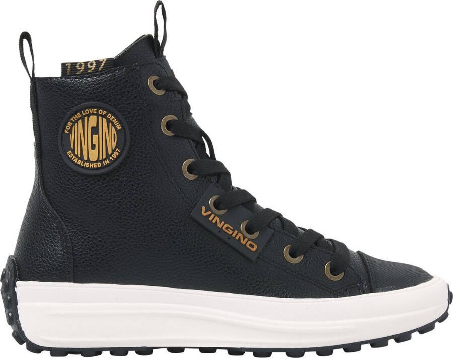 Vingino Noa Mid Sneakers Zwart Synthetisch 042303