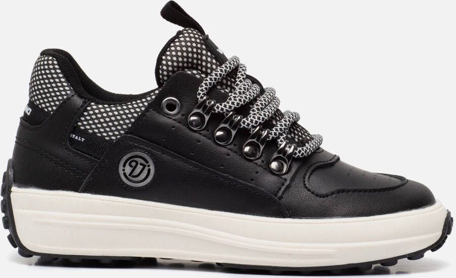VINGINO Owen chunky leren sneakers zwart Jongens Leer Meerkleurig 34 - Foto 2