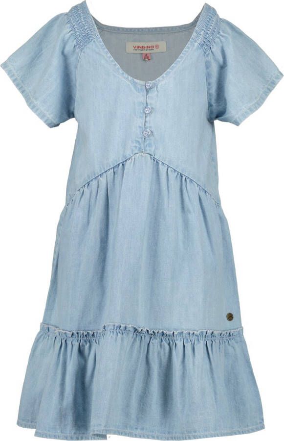 Vingino Precilla Casual Jurk Meisjes Blauw