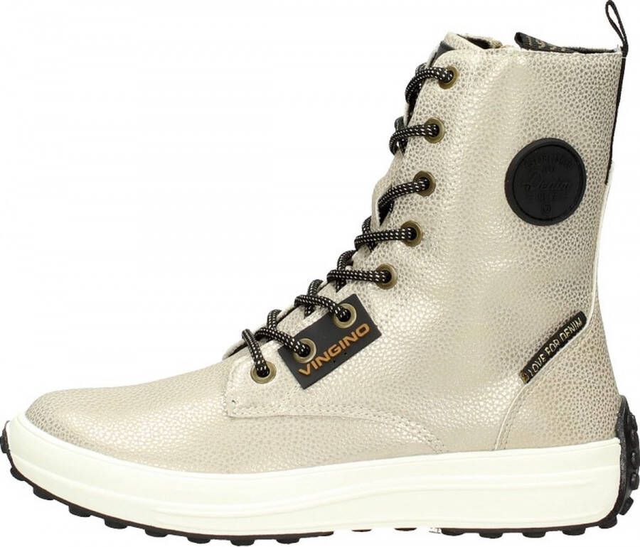 Vingino Rebecca Hi Veterboots Laarzen Met Veters Goud - Foto 3