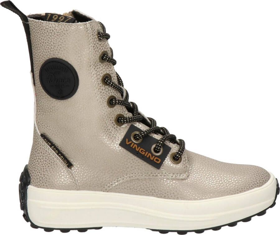 Vingino Rebecca Hi Veterboots Laarzen Met Veters Meisjes Goud