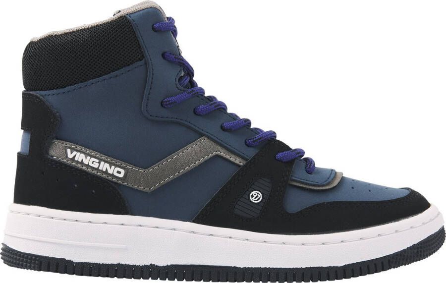 VINGINO Blauw Jongens Leer 32 Sneakers | Sneaker van