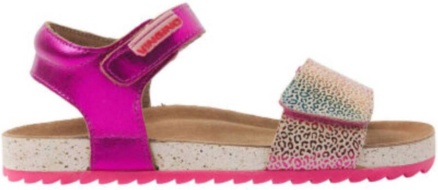 VINGINO Tavi leren sandalen roze metallic Leer Meerkleurig 26