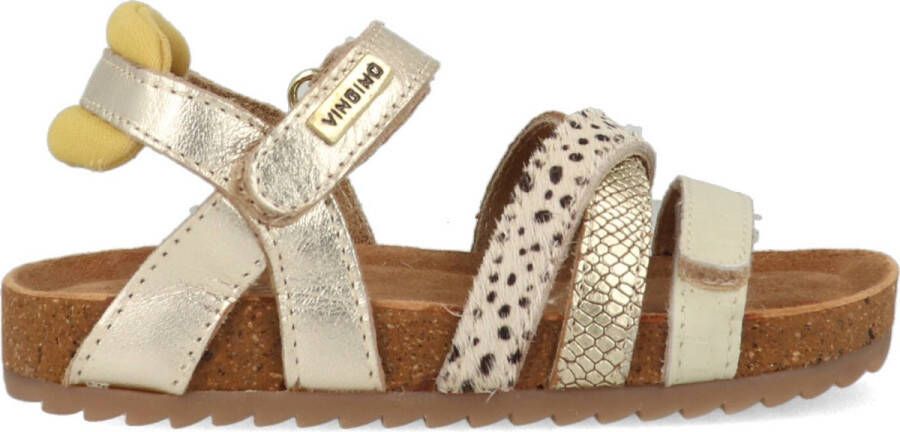 VINGINO Vienna leren sandalen goud metallic Leer Meerkleurig 30 - Foto 4