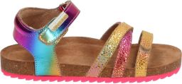 Vingino Vikki leren sandalen paars geel metallic