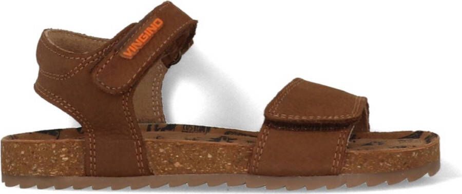 VINGINO Xavi leren sandalen bruin Leer Effen 27 - Foto 3