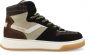 Vingino Senne Mid Premium leren sneakers zwart multi - Thumbnail 2