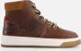 VINGINO Duncan Mid leren sneakers bruin Jongens Leer Meerkleurig 36 - Thumbnail 4