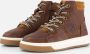 VINGINO Duncan Mid leren sneakers bruin Jongens Leer Meerkleurig 30 - Thumbnail 3