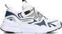 VINGINO Stef chunky leren sneakers wit blauw Jongens Leer Meerkleurig 35 - Thumbnail 2