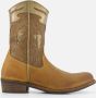 VINGINO Vera Xhi leren cowboylaarzen cognac Bruin Meisjes Leer Meerkleurig 34 - Thumbnail 2