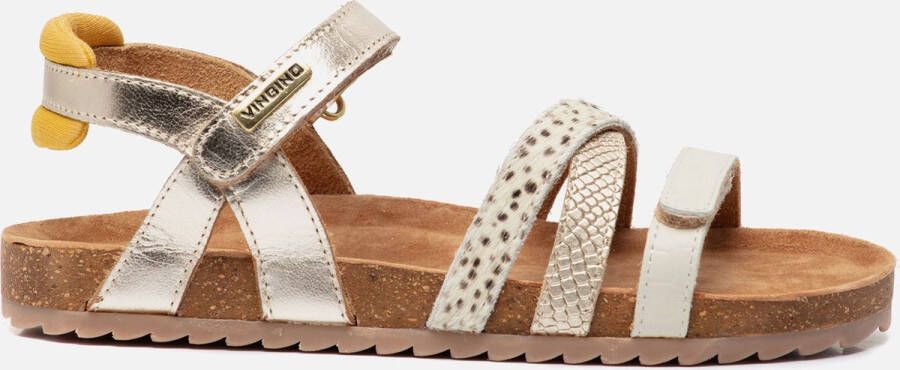 VINGINO Vienna leren sandalen goud metallic Leer Meerkleurig 29 - Foto 6