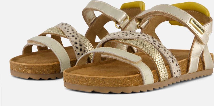 VINGINO Vienna leren sandalen goud metallic Leer Meerkleurig 30 - Foto 3
