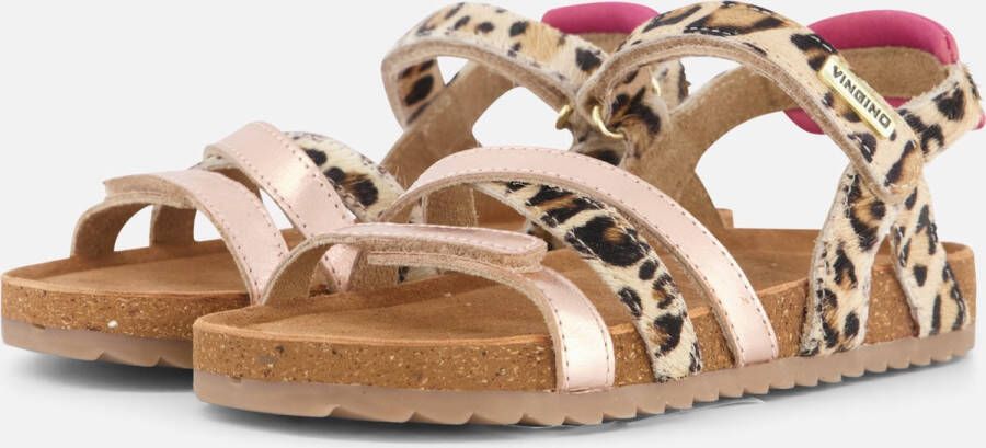 VINGINO Vienna leren sandalen beige roze metallic Leer Meerkleurig 24 - Foto 2